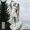 Hand Carved Classic Life Size Stone Marble Archangel St Michael Statue Sculpture